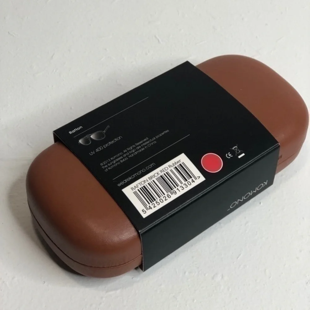 KOMONO Rafton Brick Red Rubber Sunglasses…